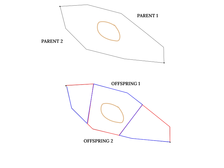 WRT 2 point crossover
