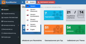 KomMonitor language picker