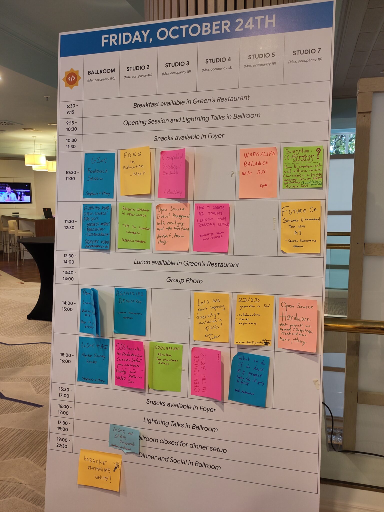 GSoC 2025 mentor Summit - Friday sessions