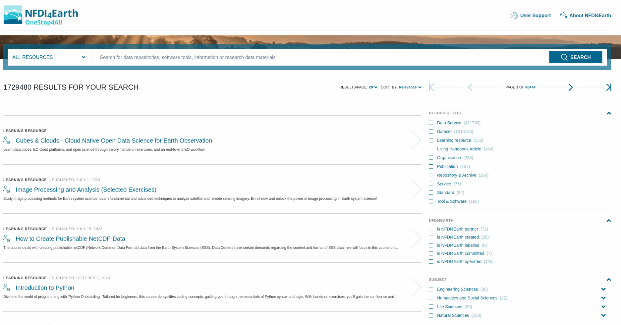 NFDI4Earth - OneStop4All