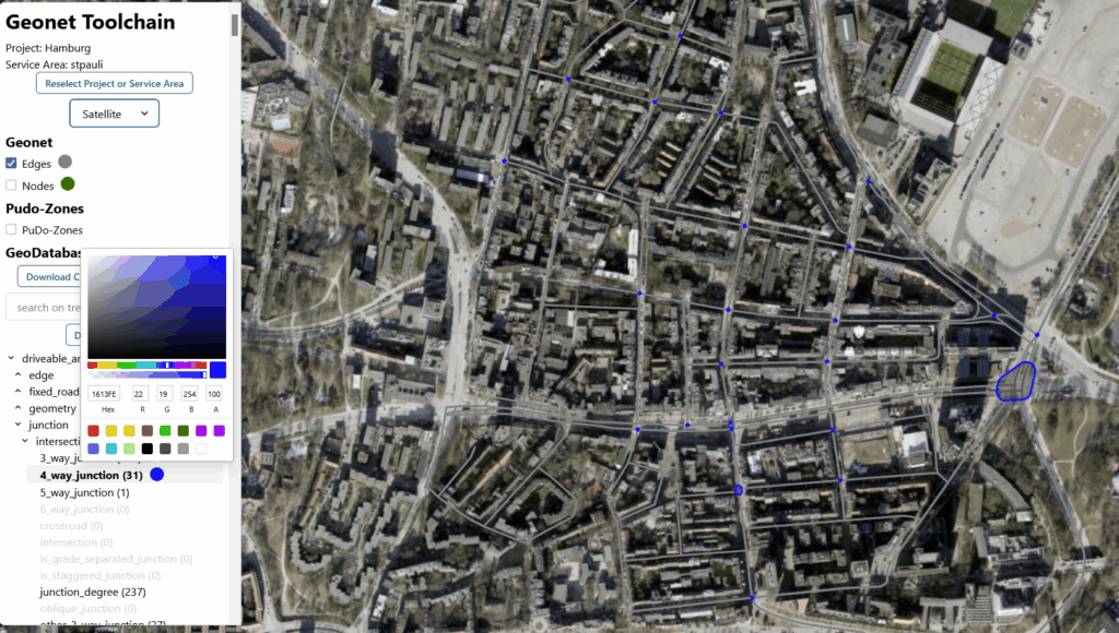 Trails viewer component for Volkswagen GeoNet Toolbox