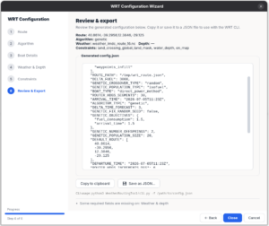 WRT configuration preview