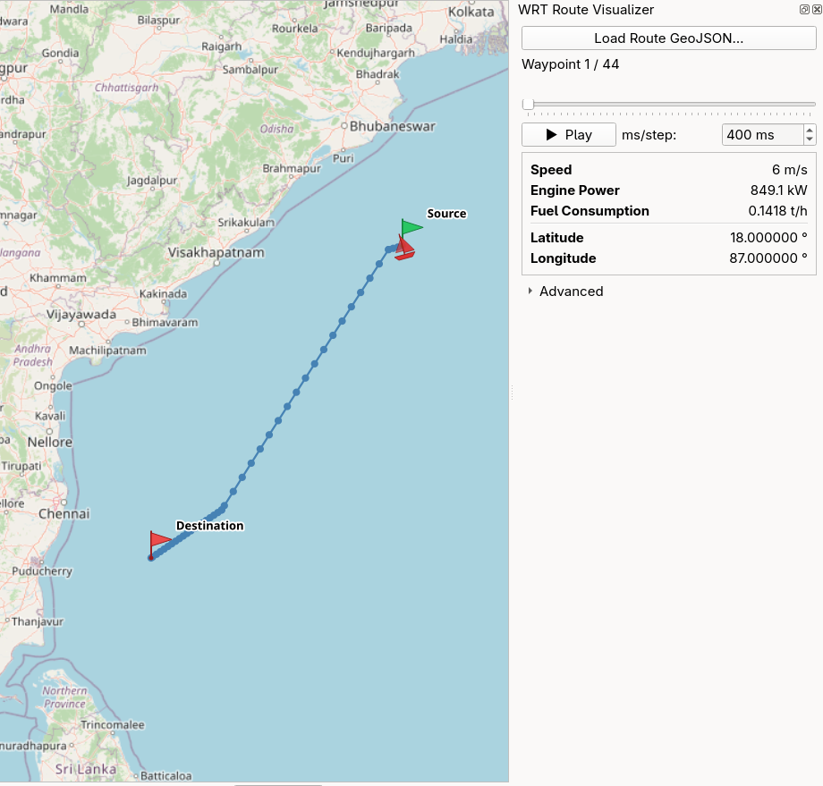Route visualization in QGIS