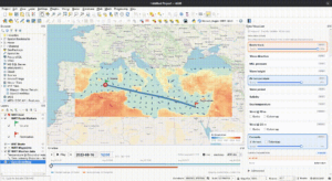 Generated route with weather dataset in WRT
