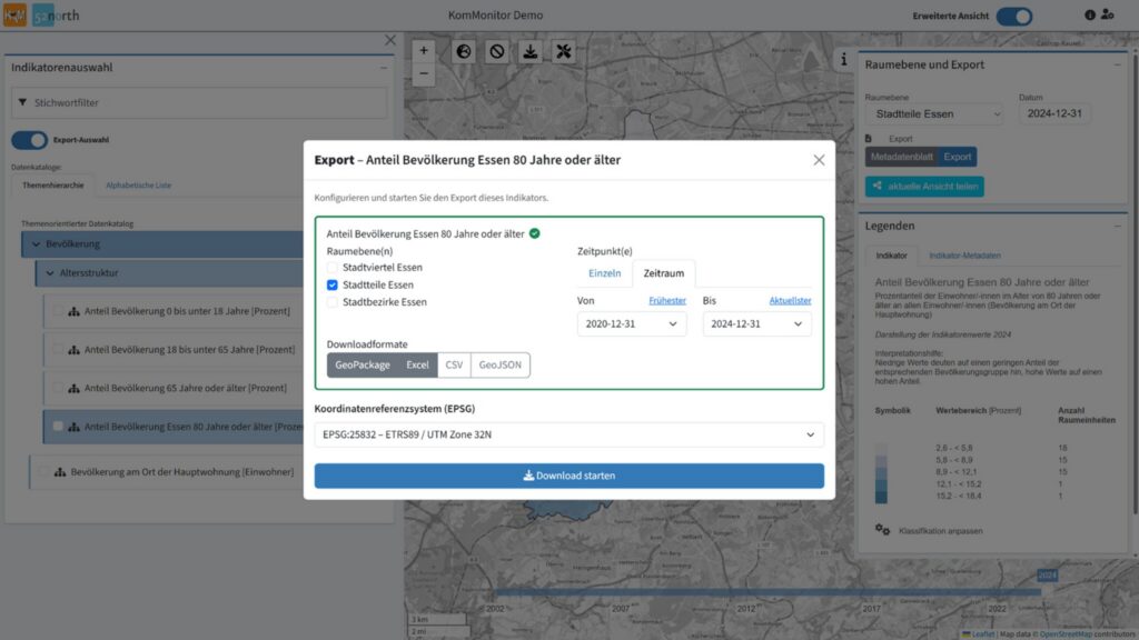 Kommonitor Day 2026 - export component